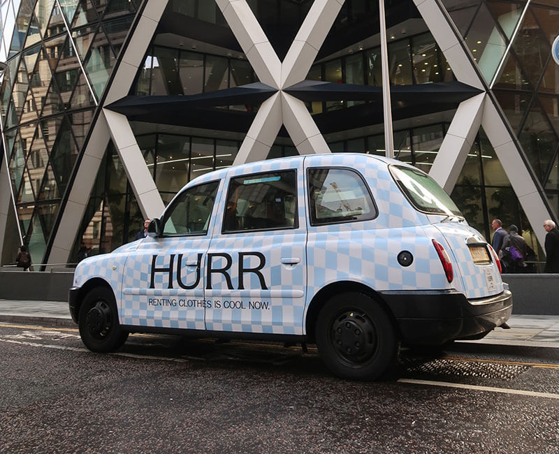 hurr collective london taxi advertising