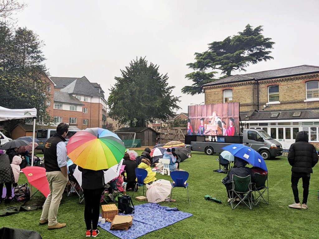 Outdoor Cinema with a Transit Media Digital Ad Van