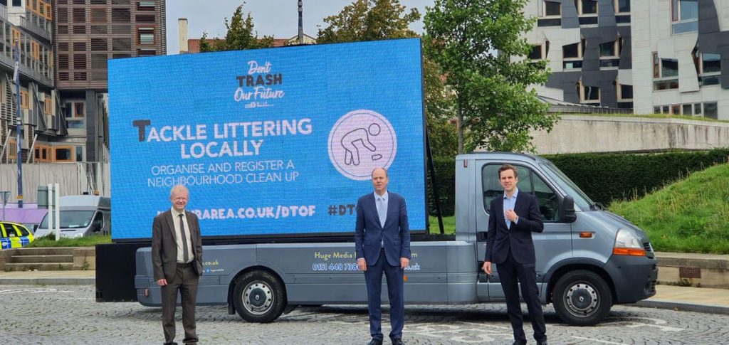 Digital advan for Edinburgh enti-littering campaign
