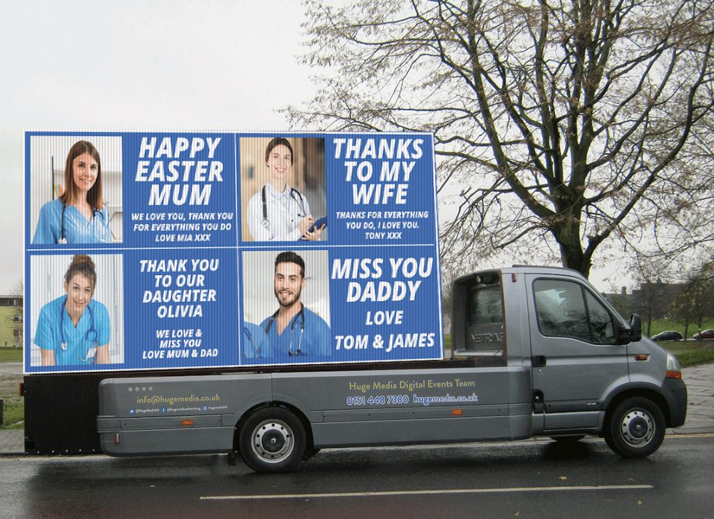 huge media NHS Gratitude Campaign