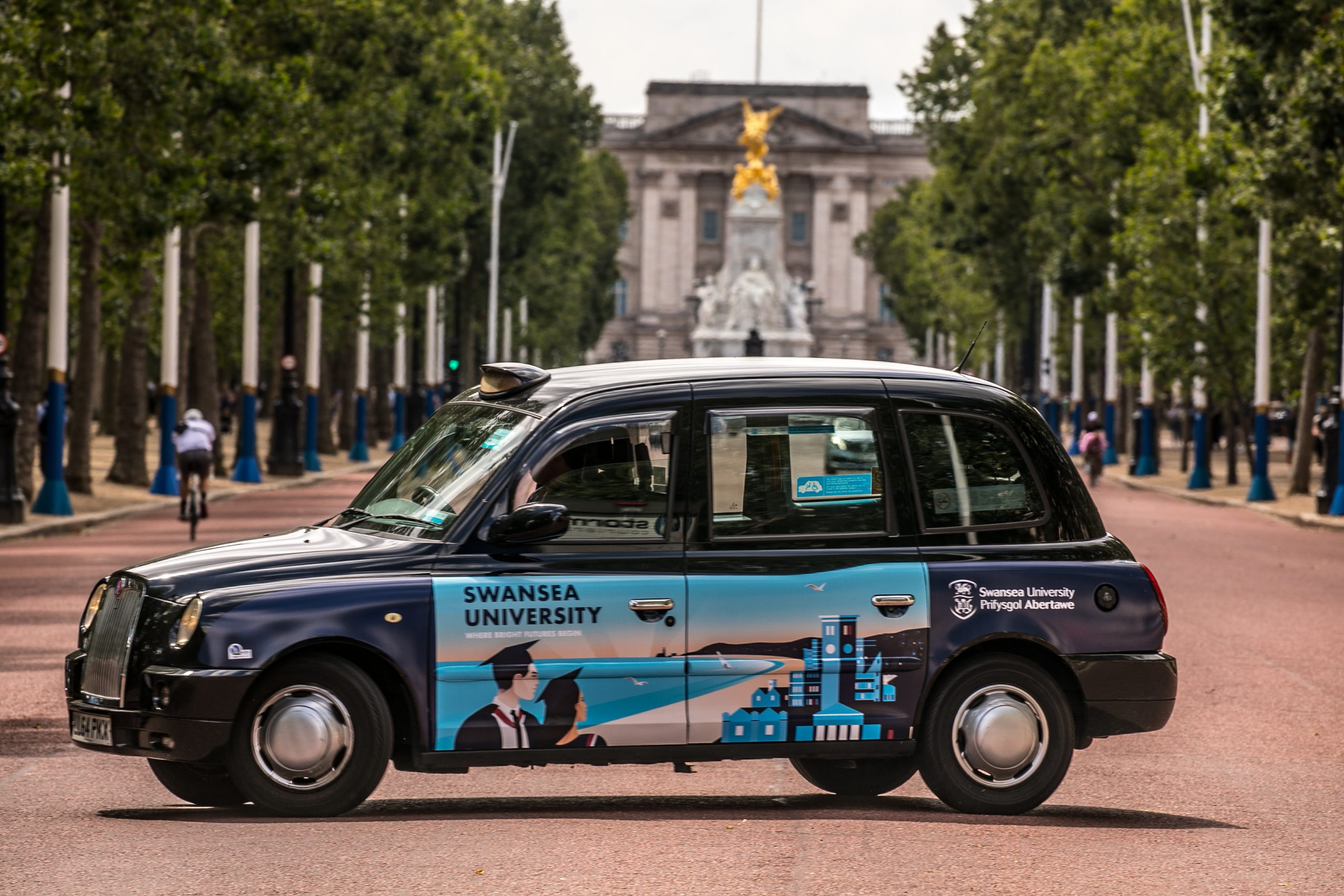 taxi advertising for swansea university